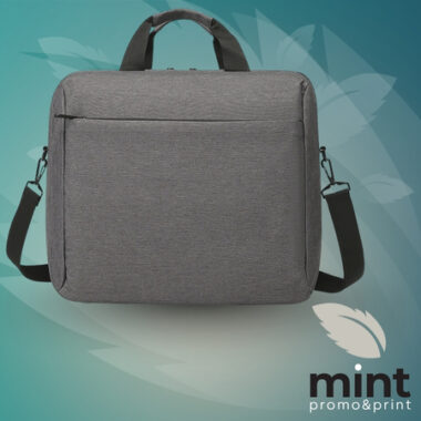 Siva konferencijska torba sa ručkom i kaišem za rame