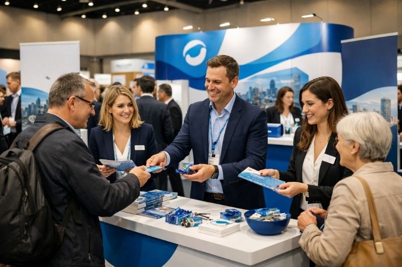 Deljenje promotivnog reklamnog materijala na sajmovima